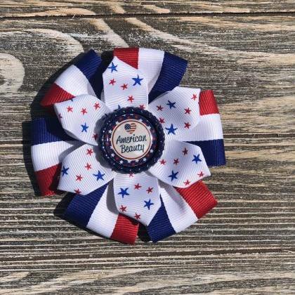 4th of July inspired hair bows