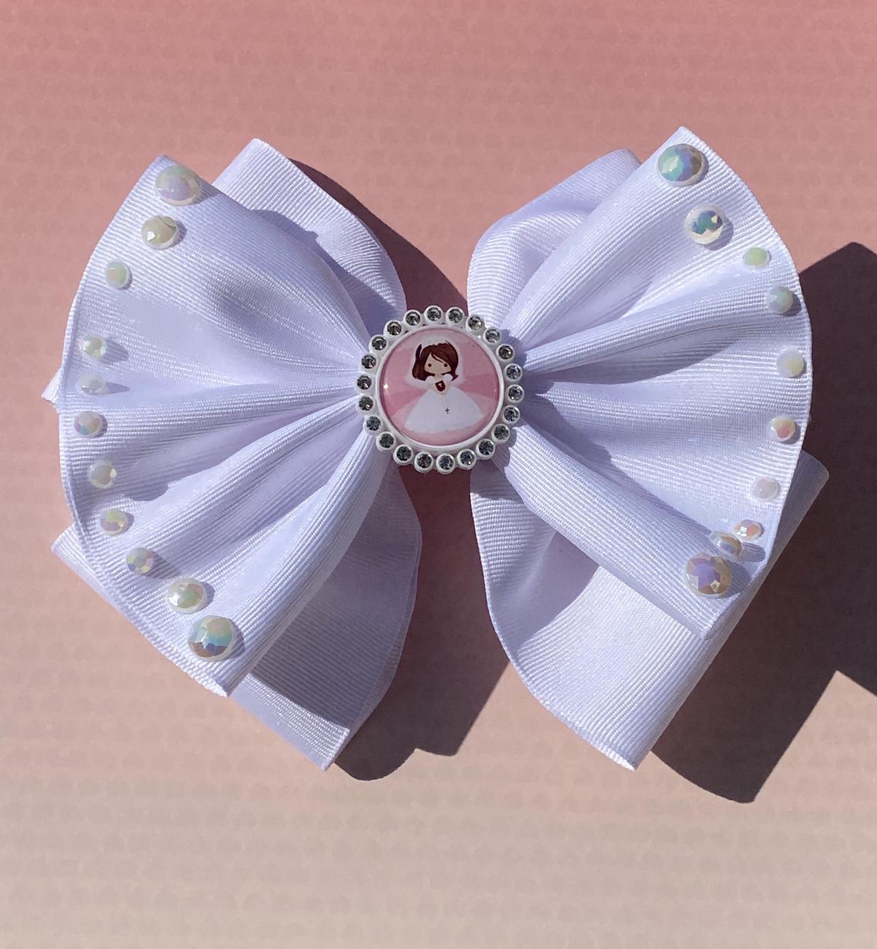First Communion White Bow